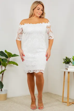 Hanna Off Shoulder Plus Size Dress