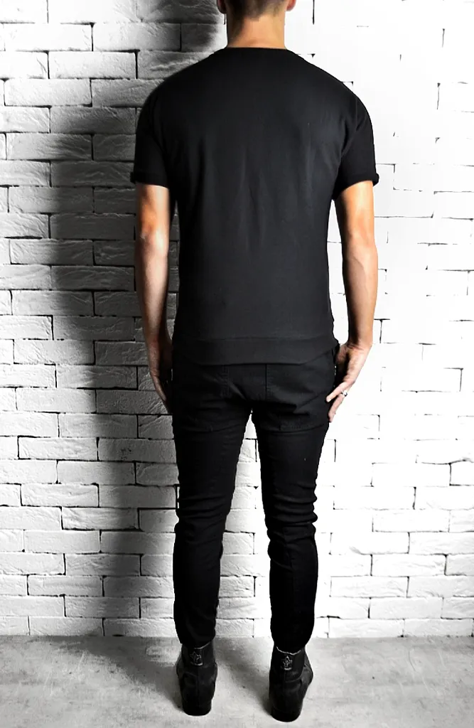 Herringbone Panel T-Shirt