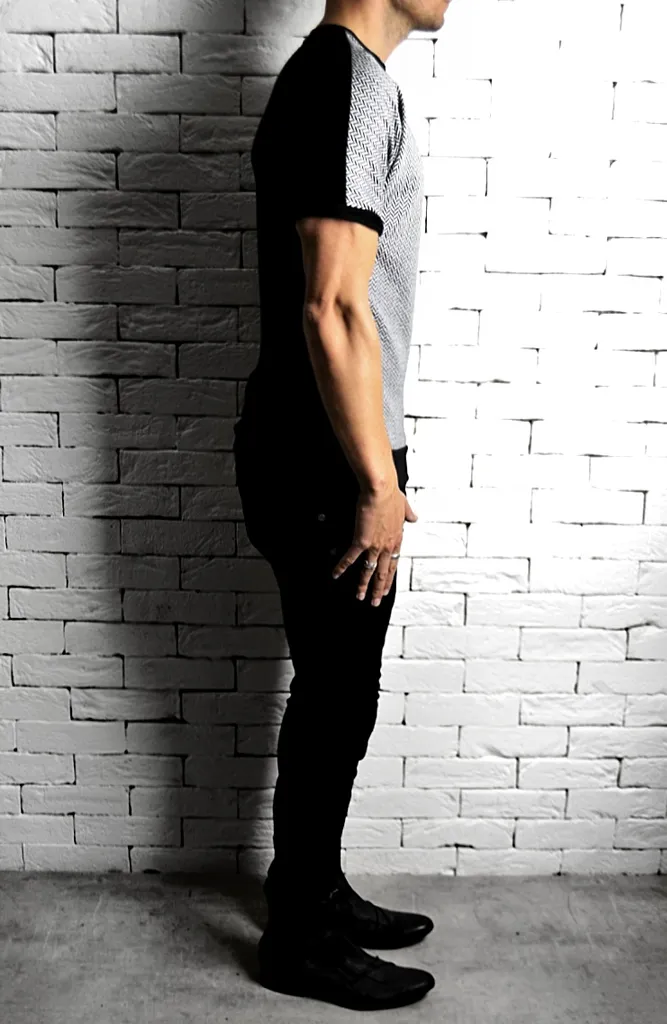 Herringbone Panel T-Shirt