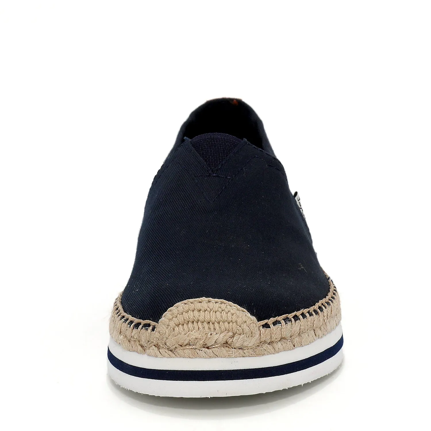 JOY&MARIO HandmadeWomen’s Slip-On Espadrille Fabric Loafers Platform in Red-A51396W