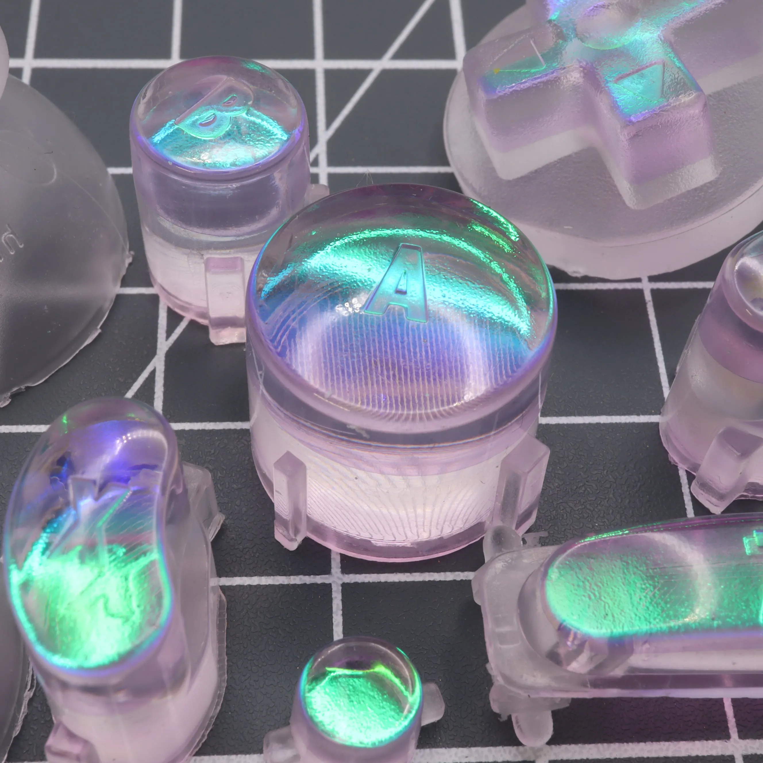 Lab Fifteen GameCube Custom Buttons Cool Opal