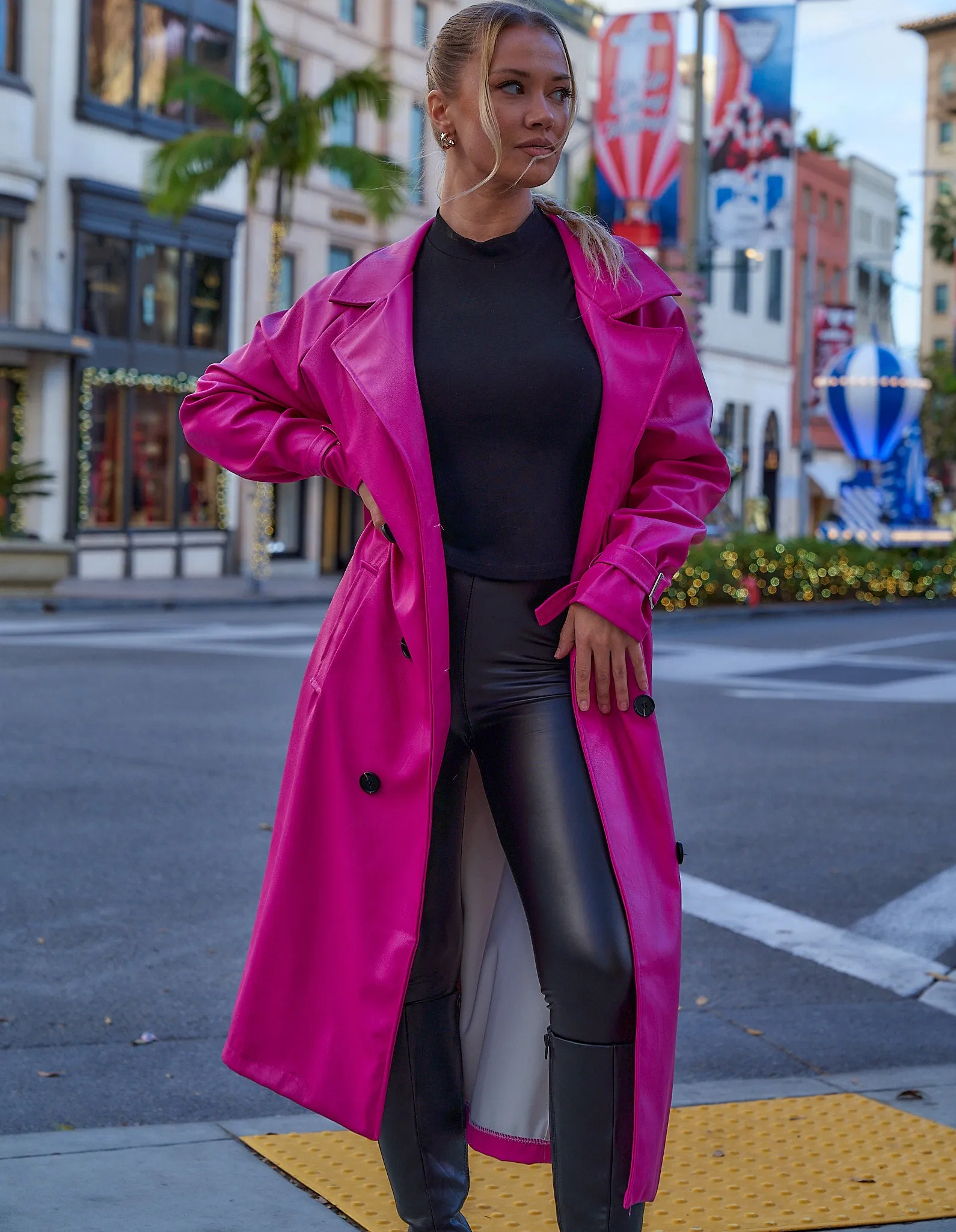 Leather Trench Coat