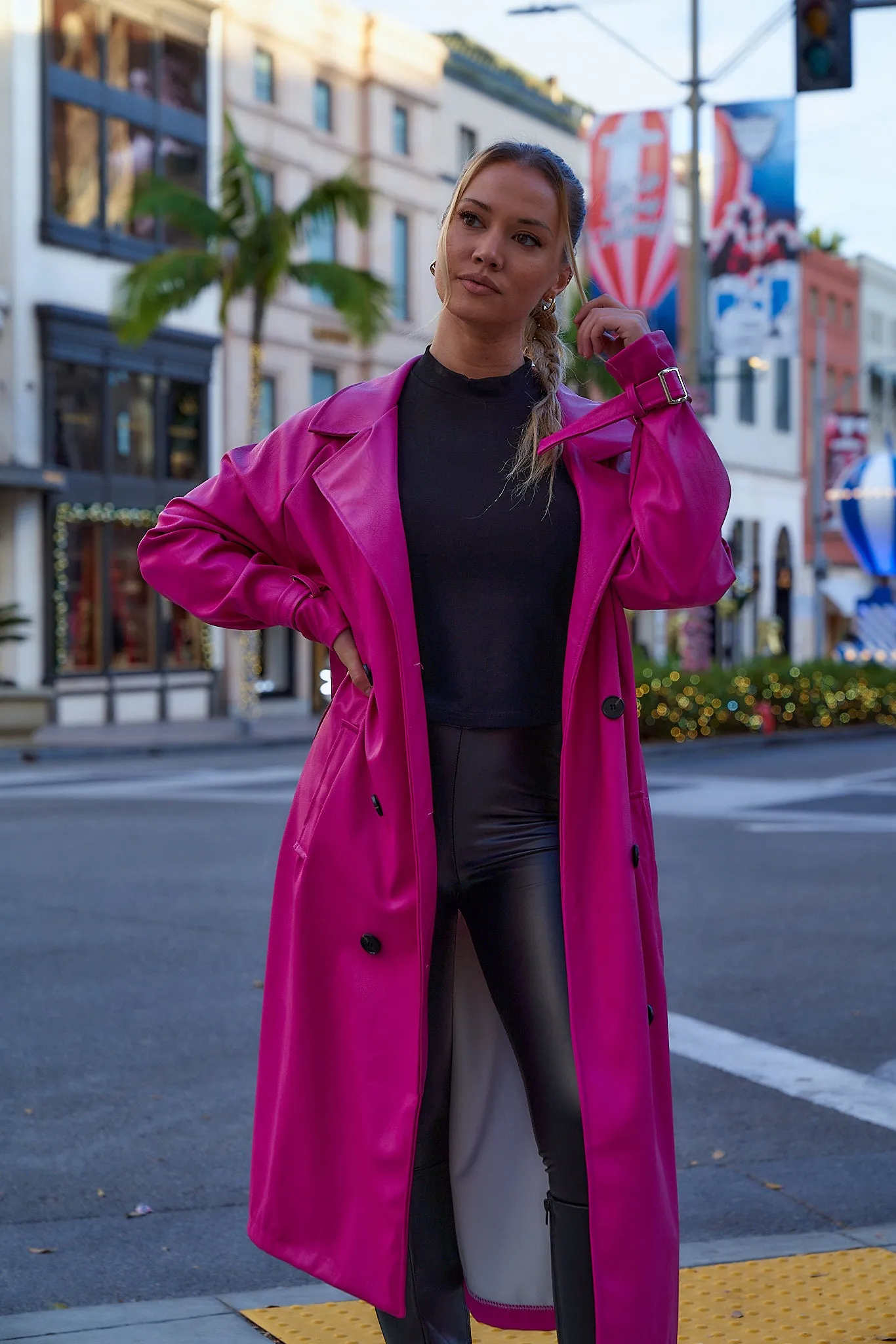 Leather Trench Coat
