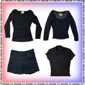 Little Black Euro Y2K Tops (SS-437)
