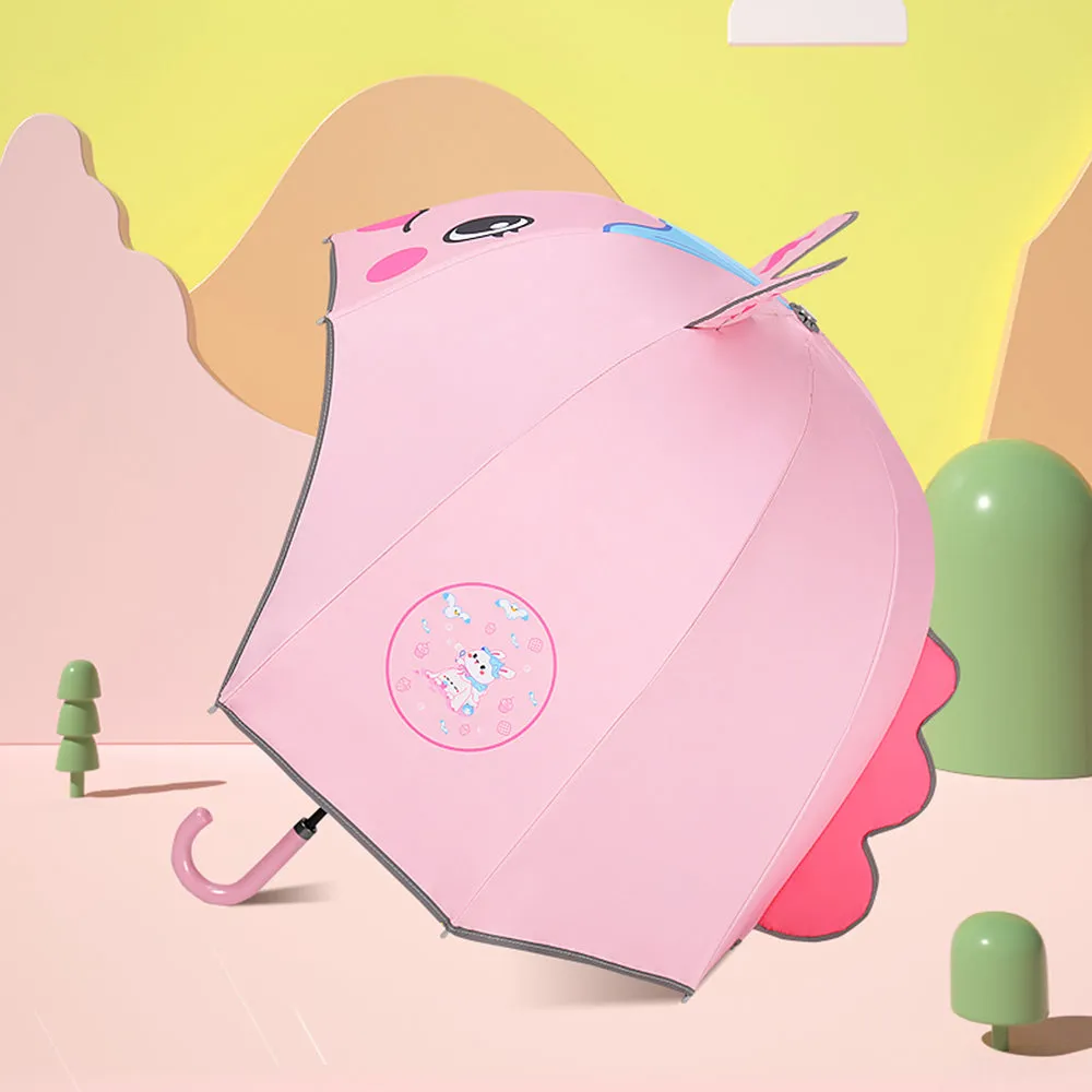 Little Surprise Box White Rabbit Theme,Helmet Shape Kids Umbrella,Pink,4-8Yrs,Pink