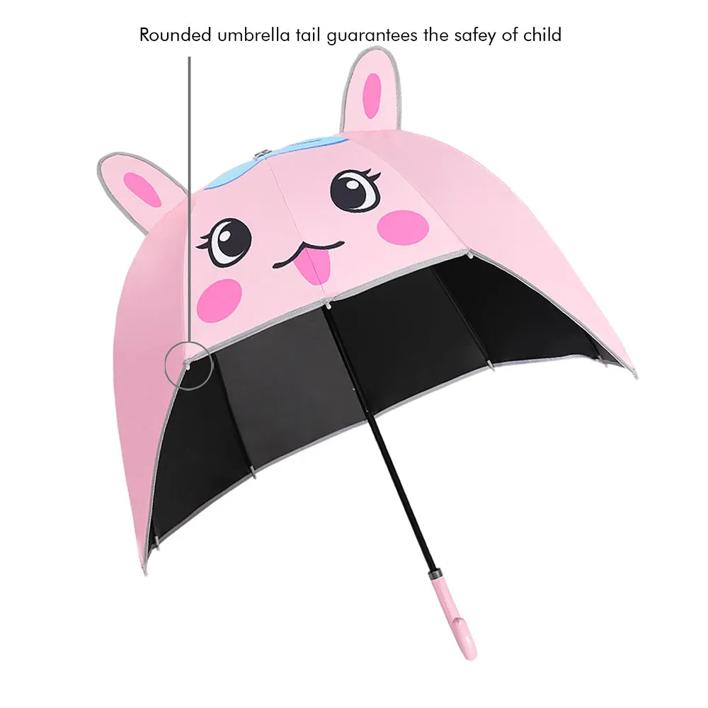 Little Surprise Box White Rabbit Theme,Helmet Shape Kids Umbrella,Pink,4-8Yrs,Pink