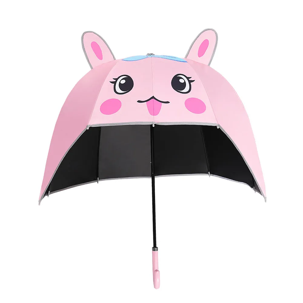 Little Surprise Box White Rabbit Theme,Helmet Shape Kids Umbrella,Pink,4-8Yrs,Pink