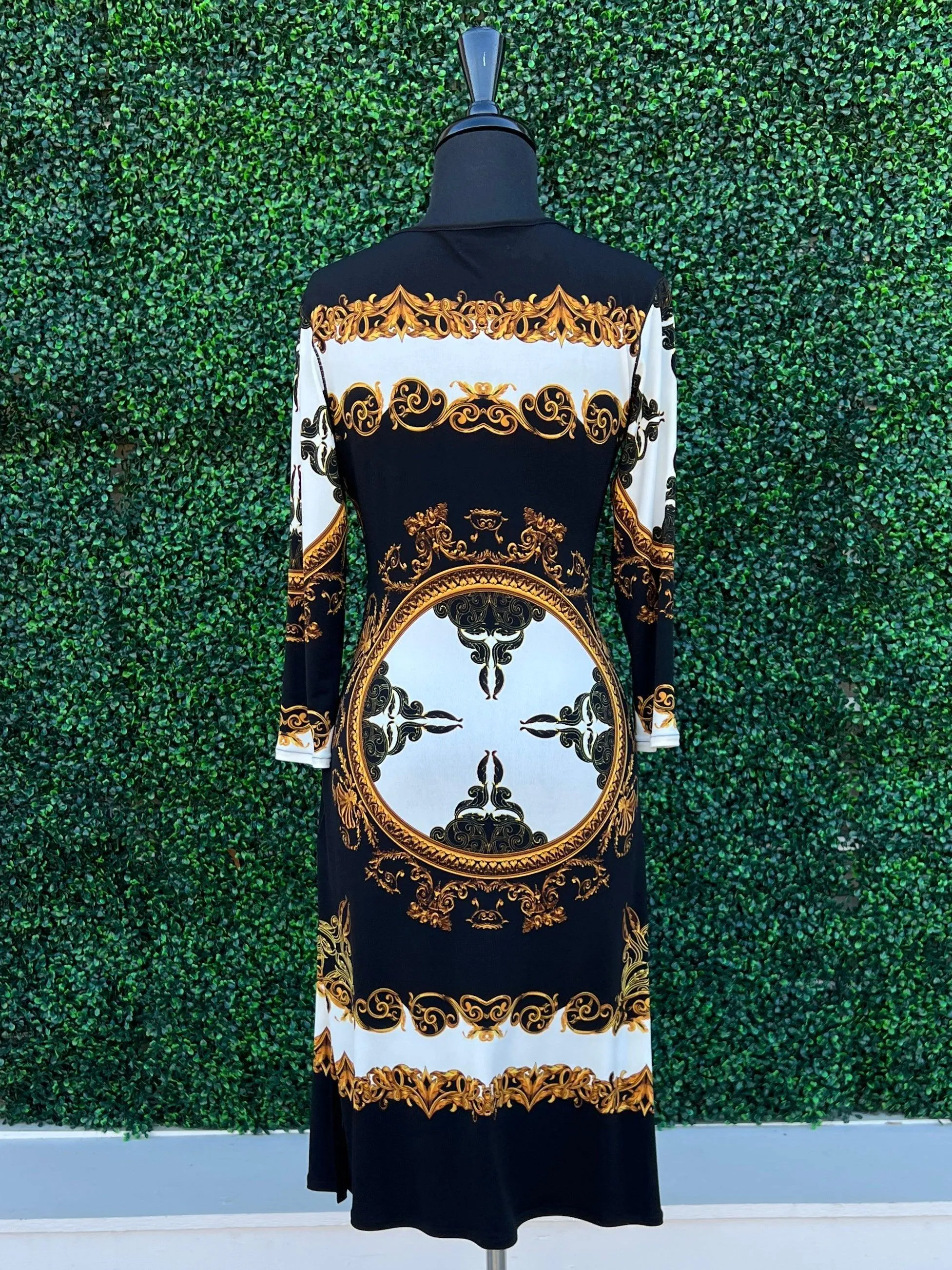 Luxury Mock Wrap Dress