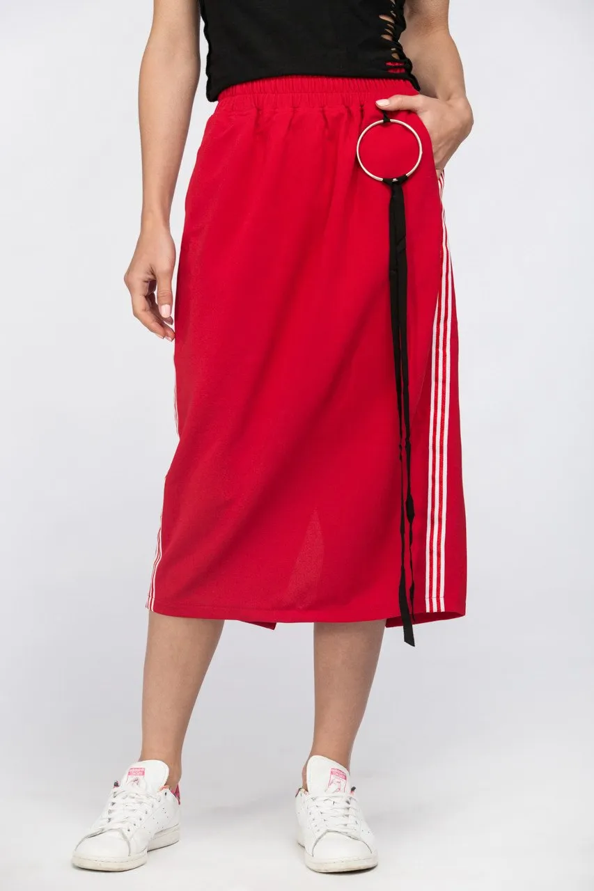 Maram Zbaeda - Red Sweat Skirt