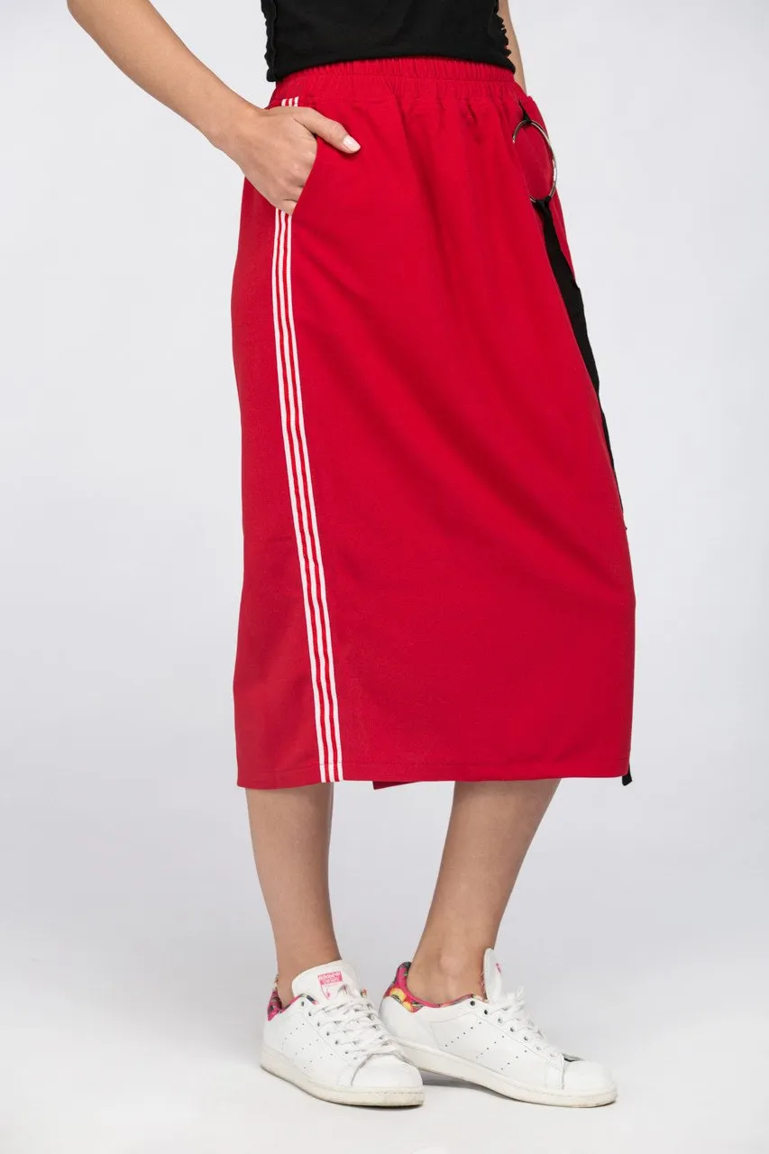 Maram Zbaeda - Red Sweat Skirt
