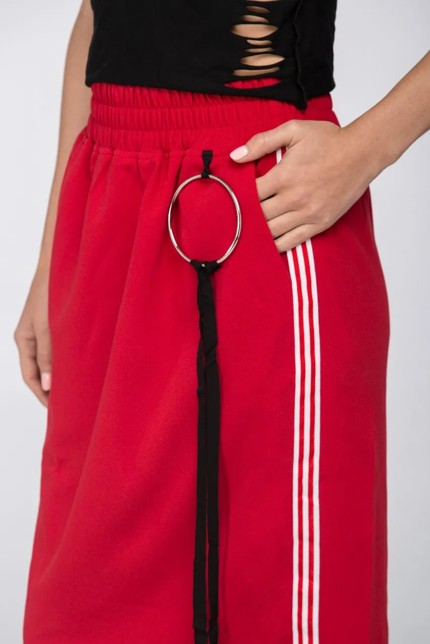 Maram Zbaeda - Red Sweat Skirt