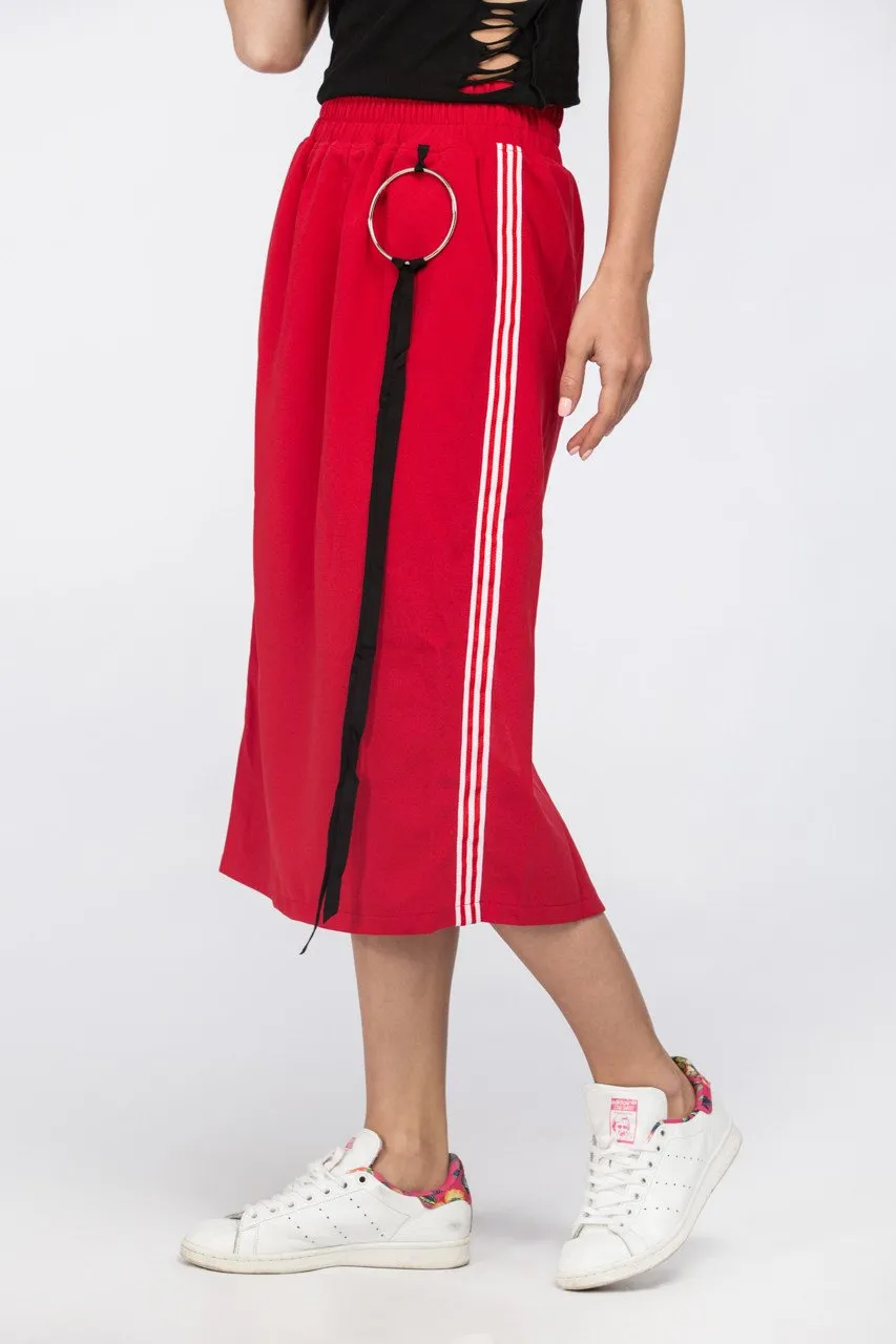 Maram Zbaeda - Red Sweat Skirt