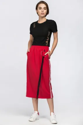 Maram Zbaeda - Red Sweat Skirt