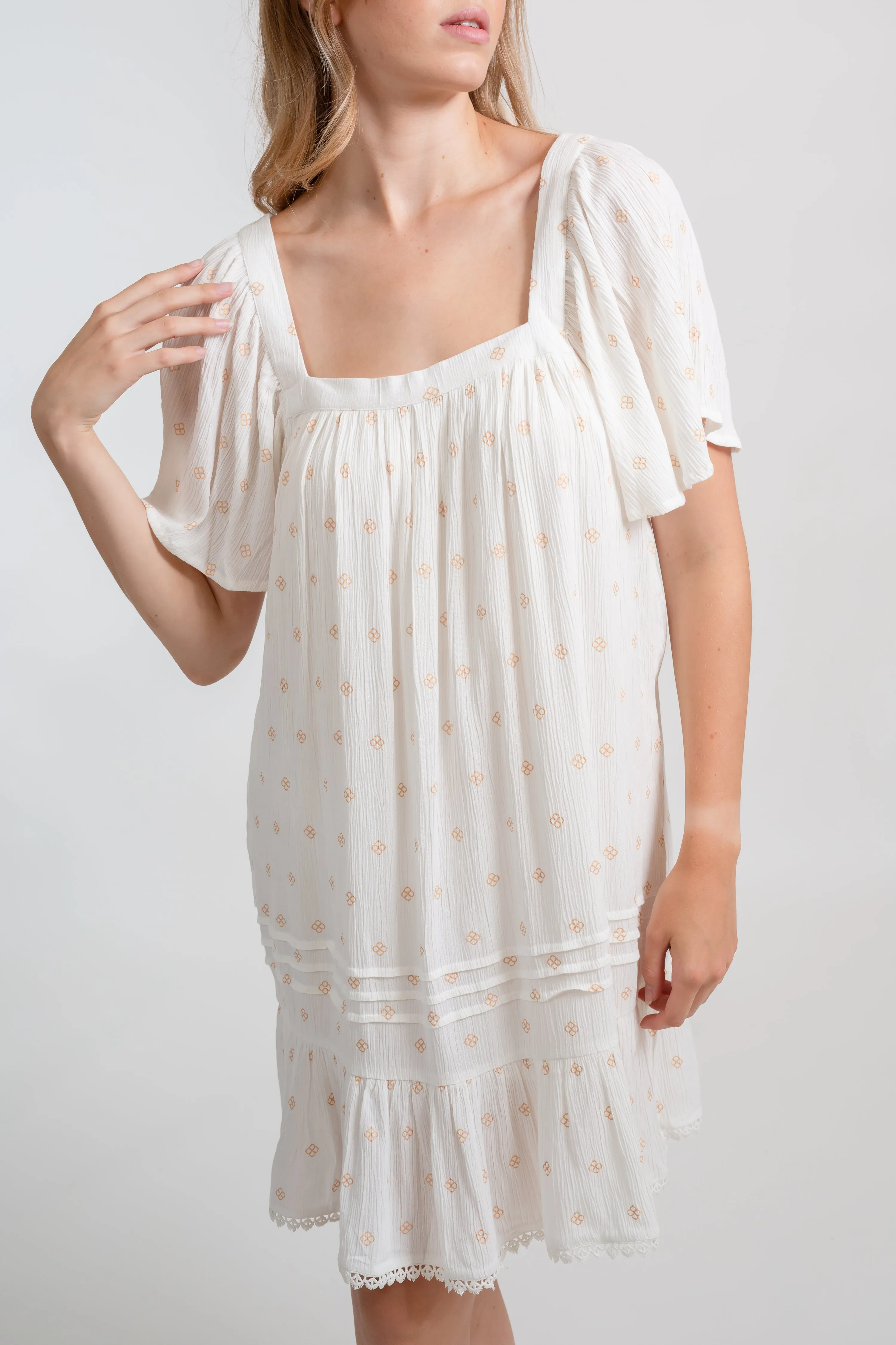 Miami Shine Square Neck Beach Dress