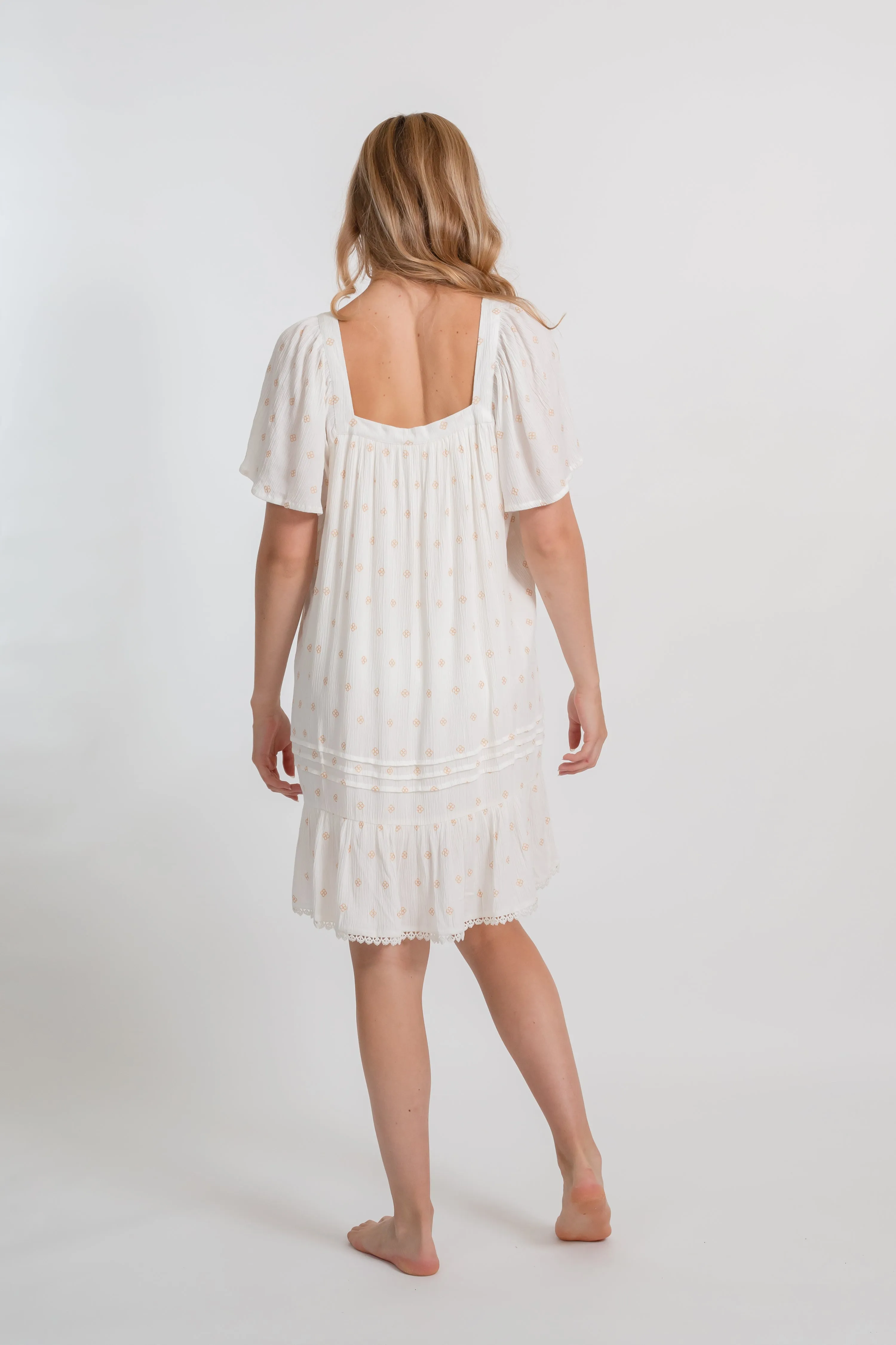 Miami Shine Square Neck Beach Dress