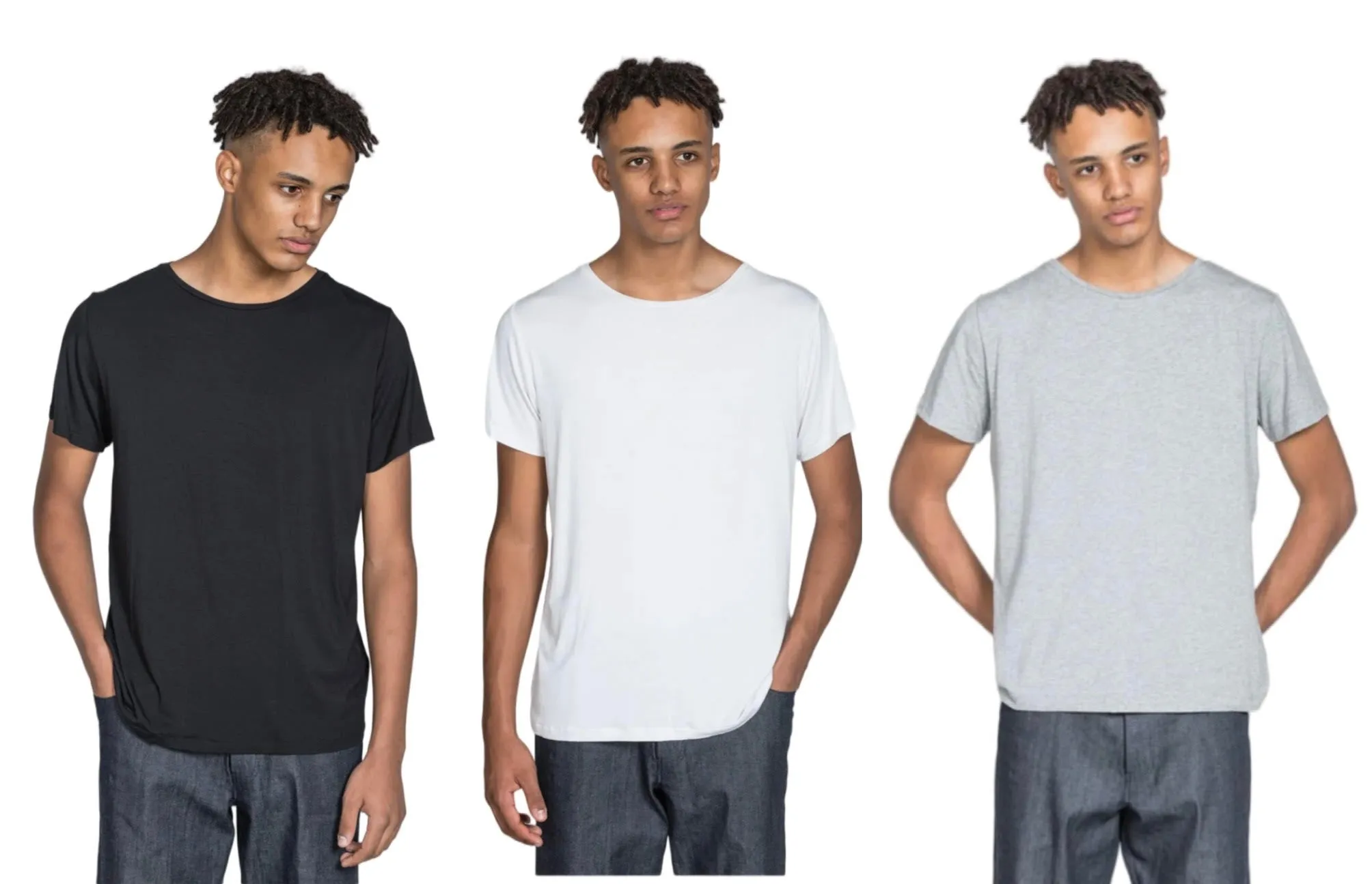 Mixed Organic Bamboo T-shirts - 3 for £108 (10% off)