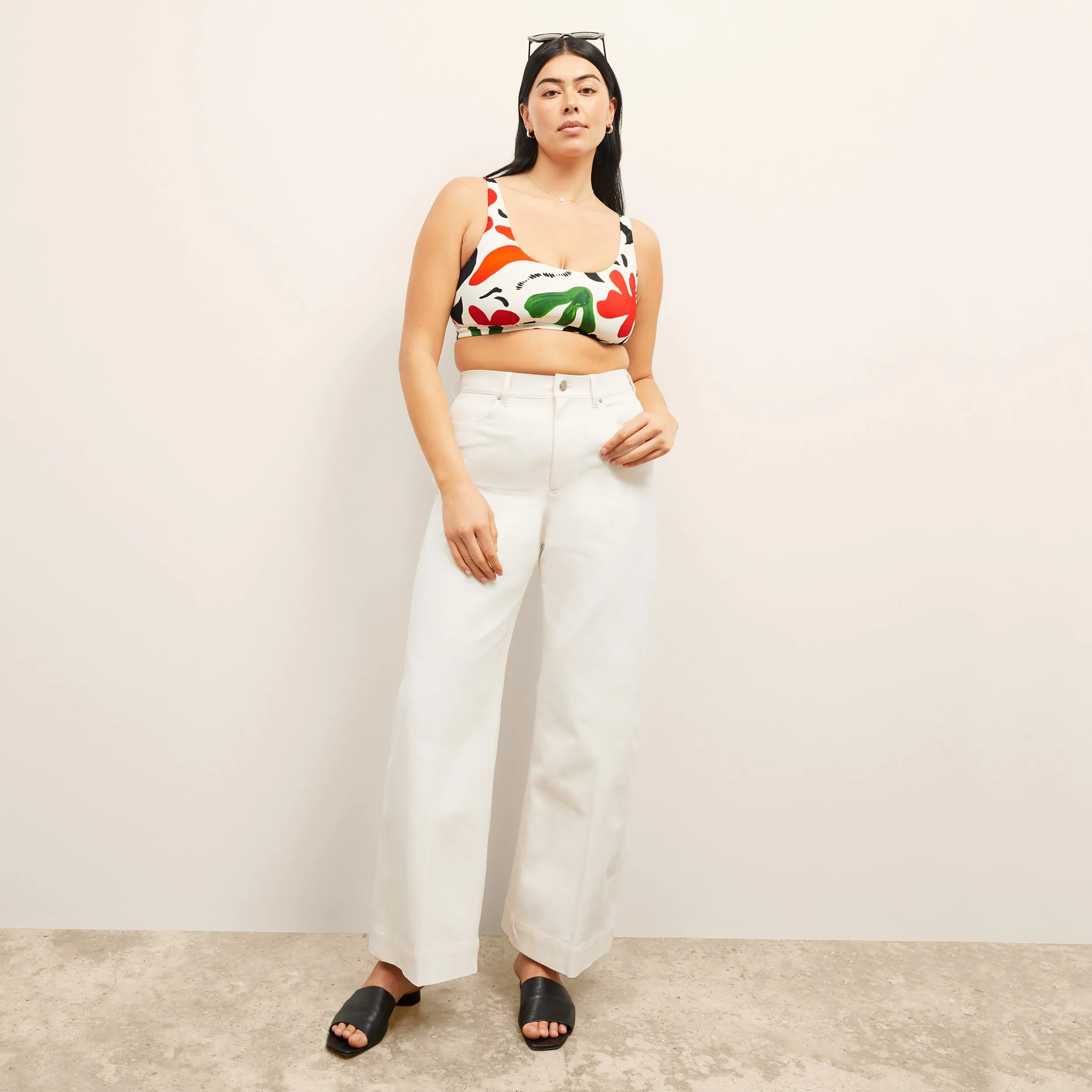 M.M.LaFleur x Andie Ventura Bikini Top :: Cutout Floral Icon