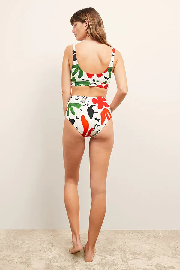 M.M.LaFleur x Andie Ventura Bikini Top :: Cutout Floral Icon