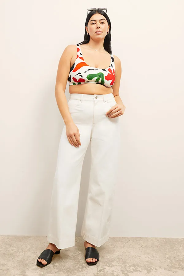 M.M.LaFleur x Andie Ventura Bikini Top :: Cutout Floral Icon