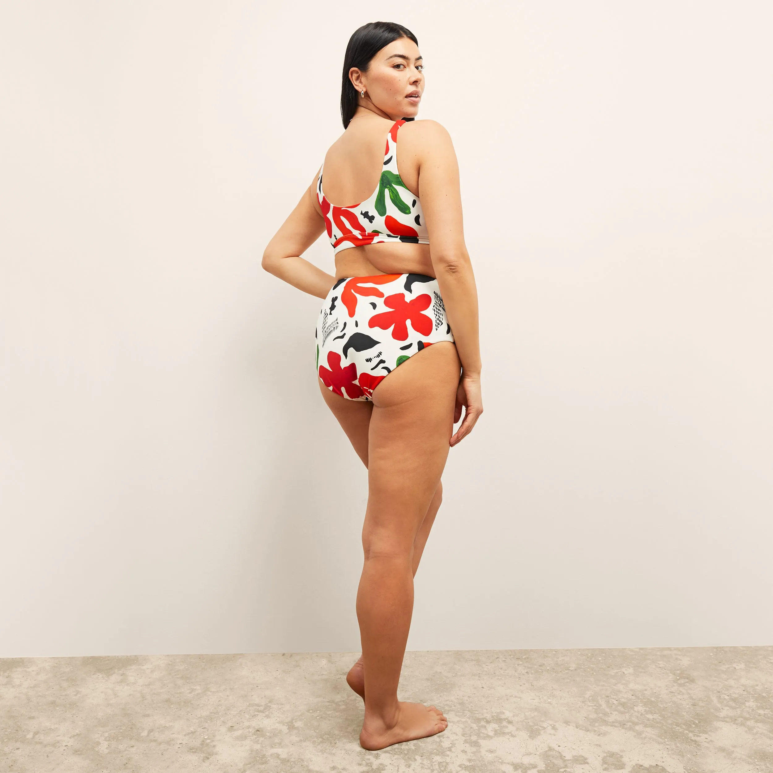 M.M.LaFleur x Andie Ventura Bikini Top :: Cutout Floral Icon