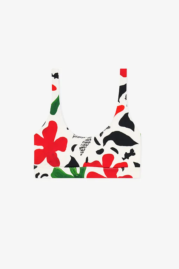 M.M.LaFleur x Andie Ventura Bikini Top :: Cutout Floral Icon