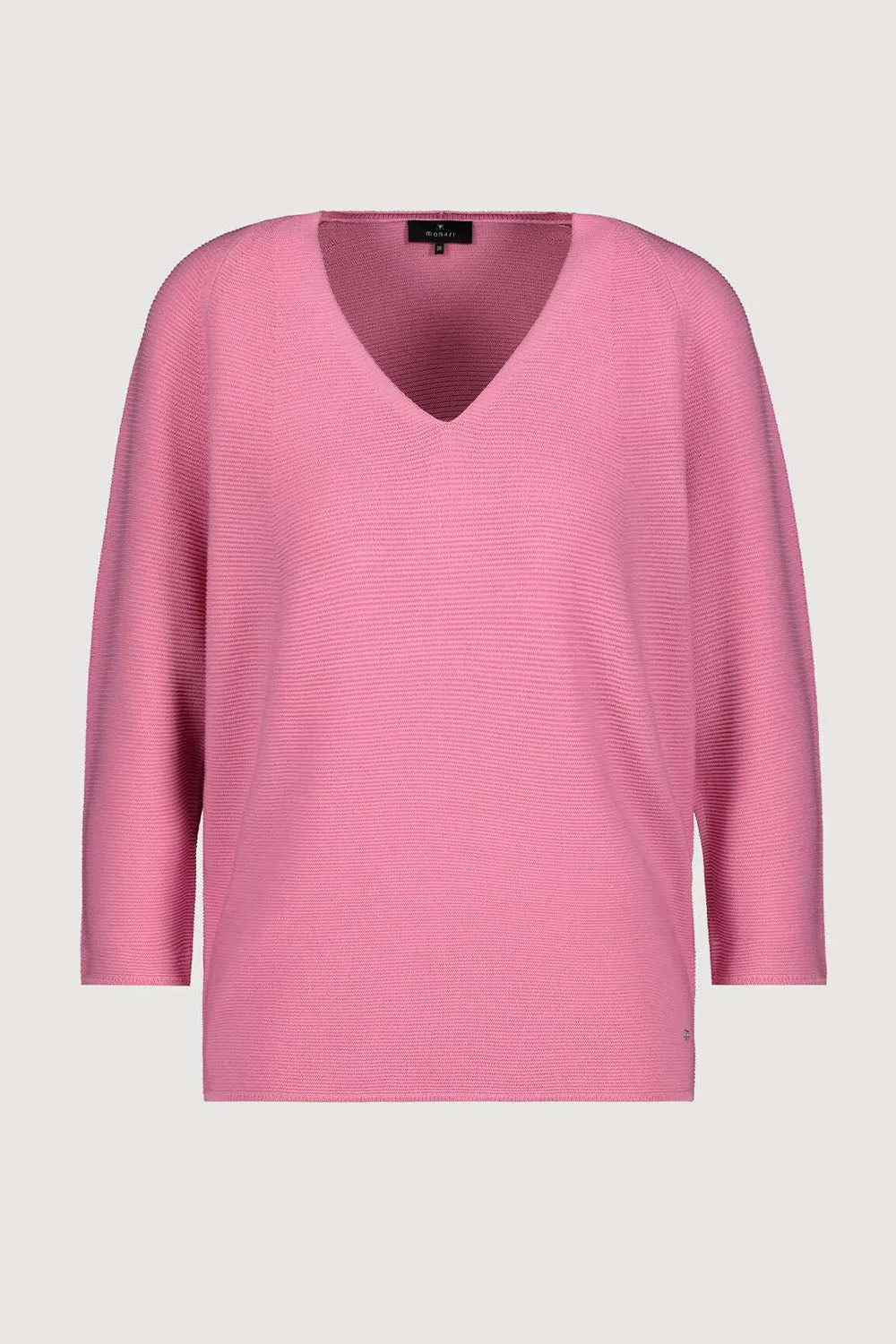 Monari 3/4 Sleeve Rib Sweater M406911