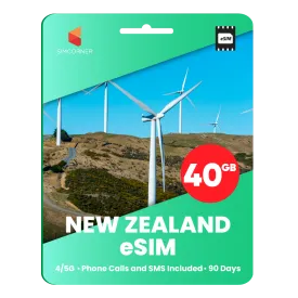 New Zealand Travel eSIM (One NZ) - 40GB
