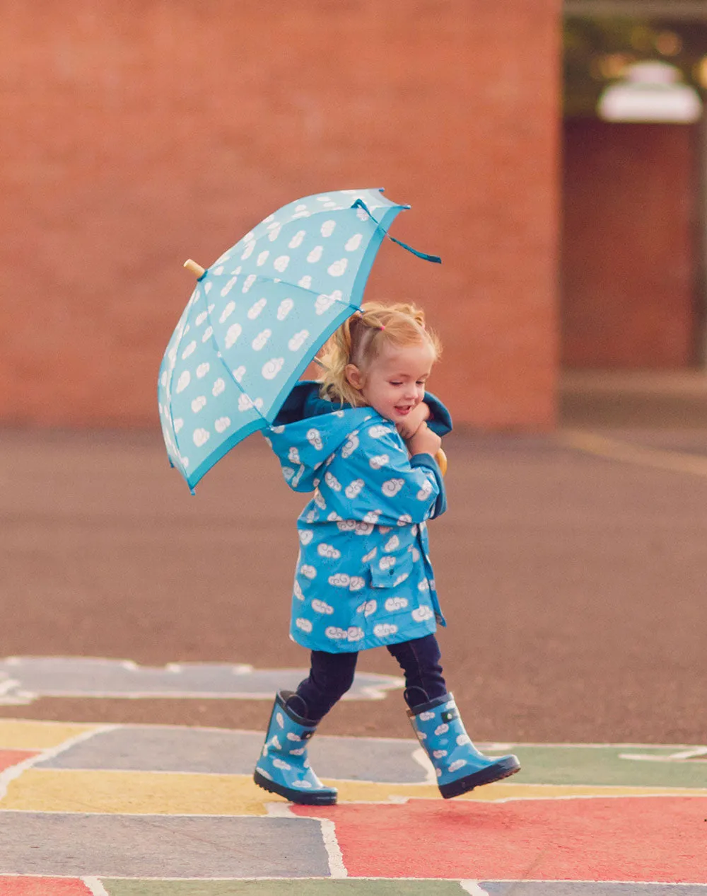OAKIWEAR KID’S CLOUDS RAIN COAT
