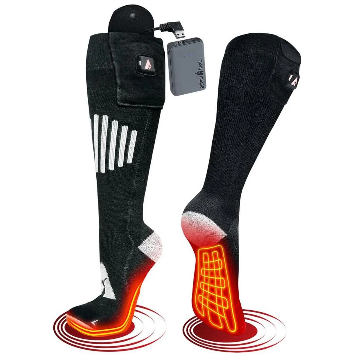 Open Box ActionHeat 5V Cotton Battery Heated Socks