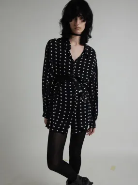 Pre-Loved Over-sized Navy Blouse