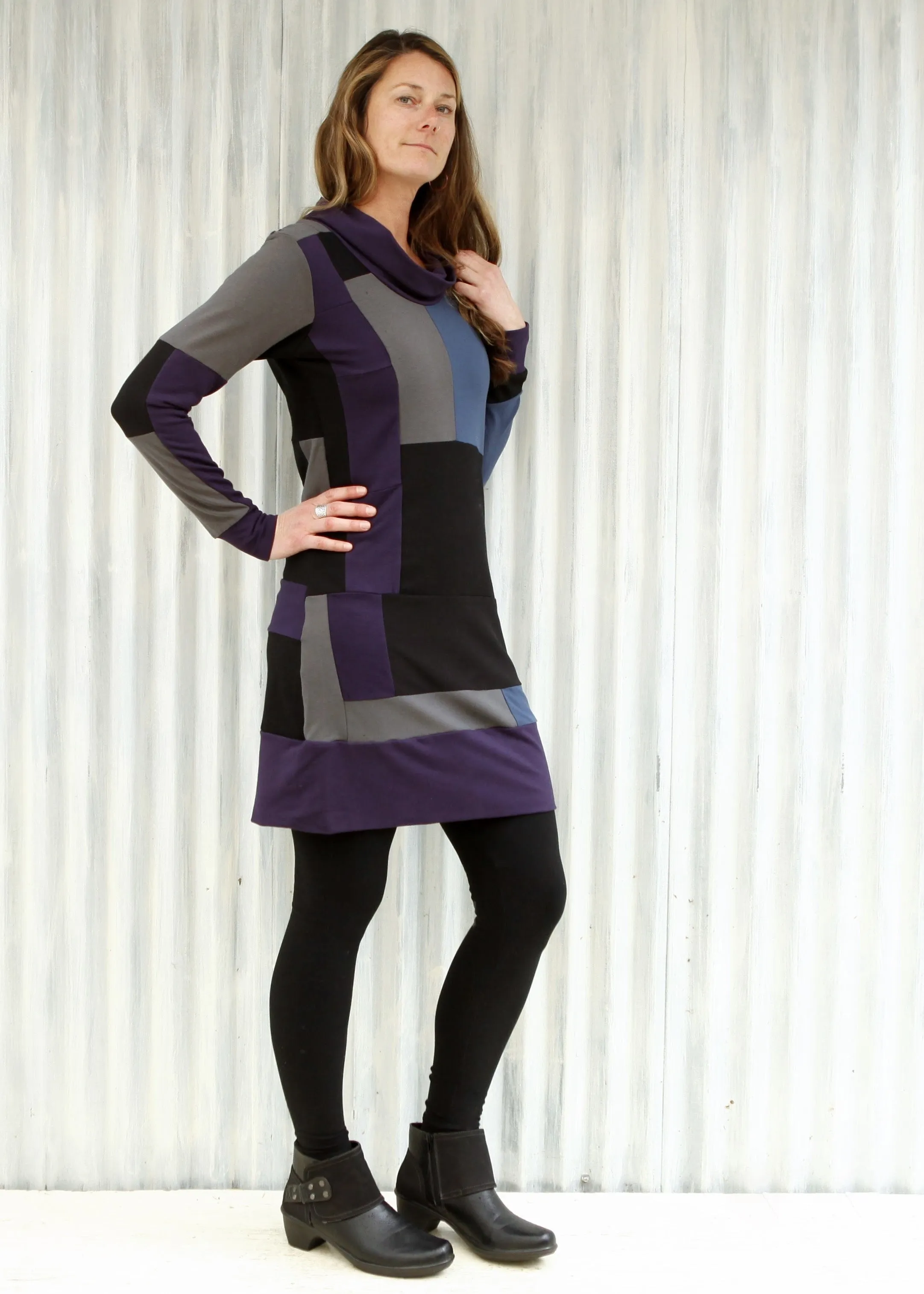 Purple Rain Patchwork Tunic