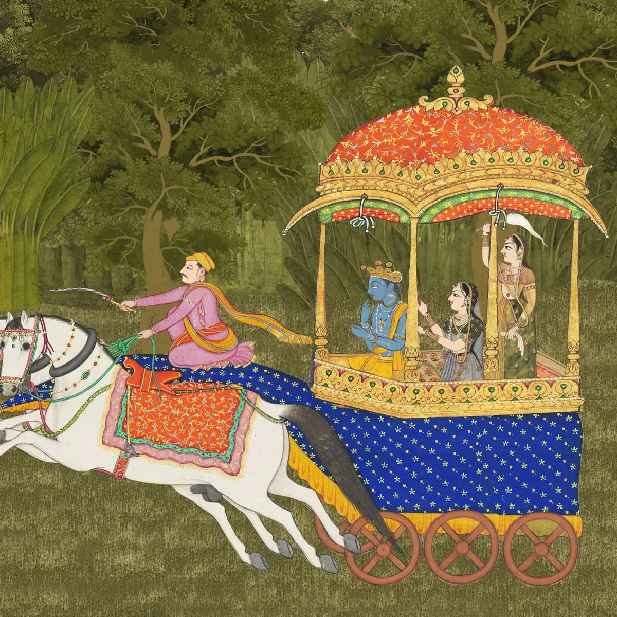 Rama-Krishna Vibrant Luxury Suneherii Wallpaper