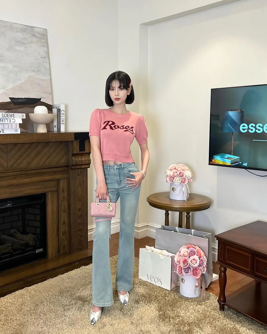 Roses Knit Top