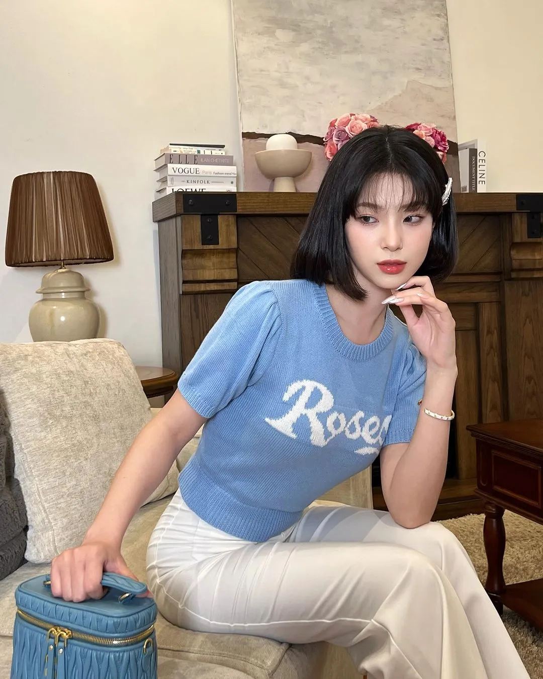 Roses Knit Top