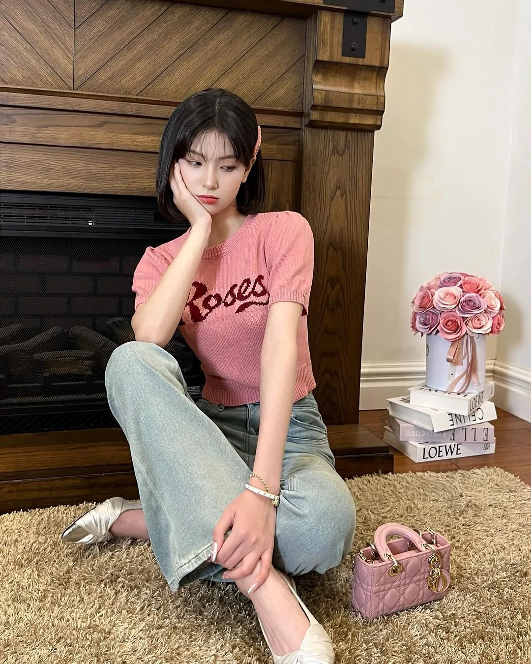 Roses Knit Top