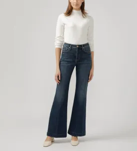 Silver Jeans Ladies Indigo Isbister 70's Flare High Rise Jeans