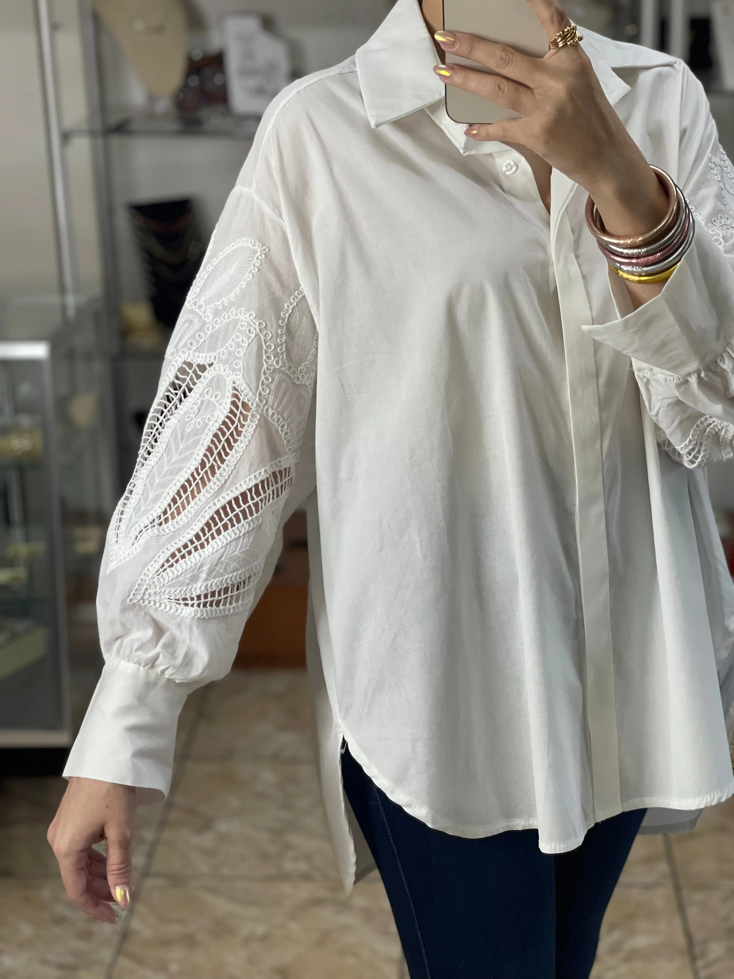 Sleeve Details Tunic Top