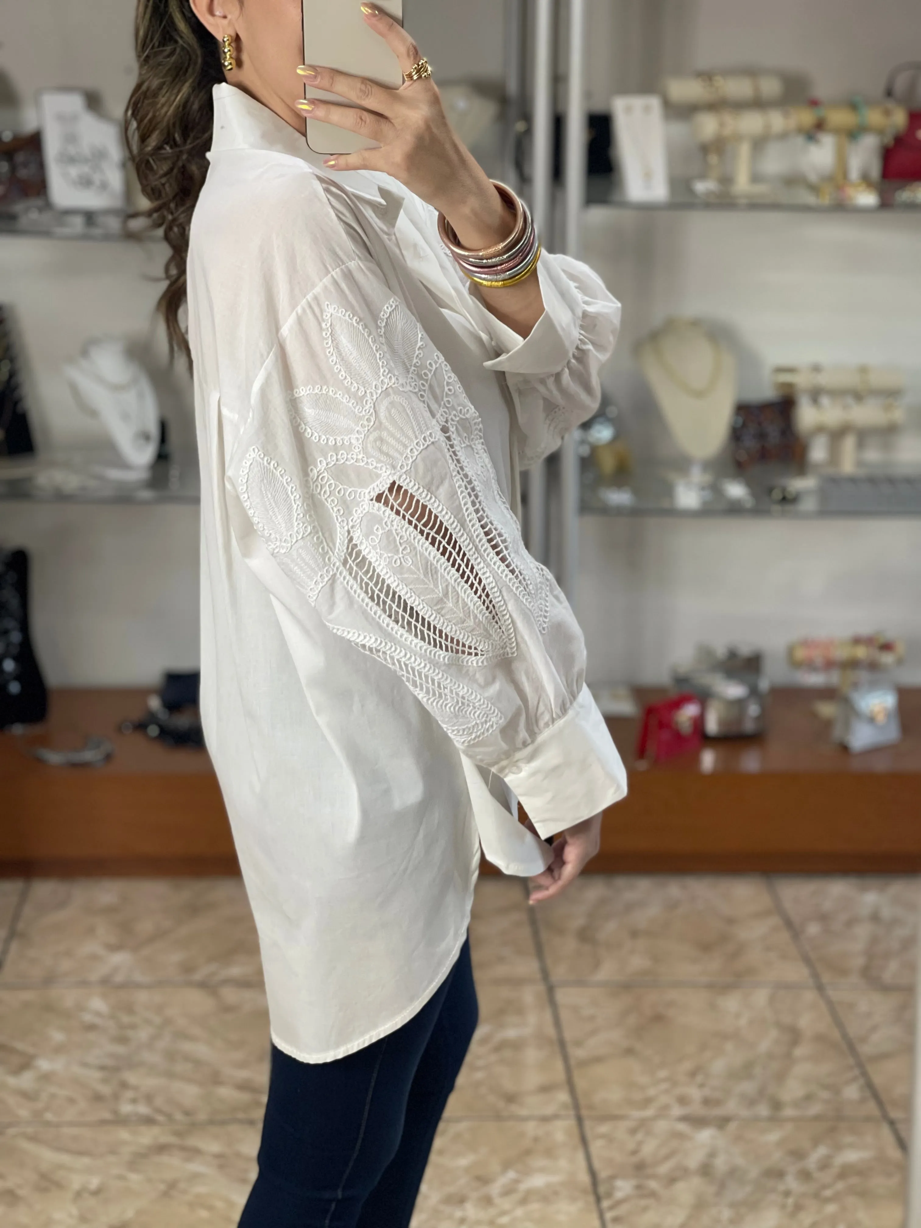 Sleeve Details Tunic Top