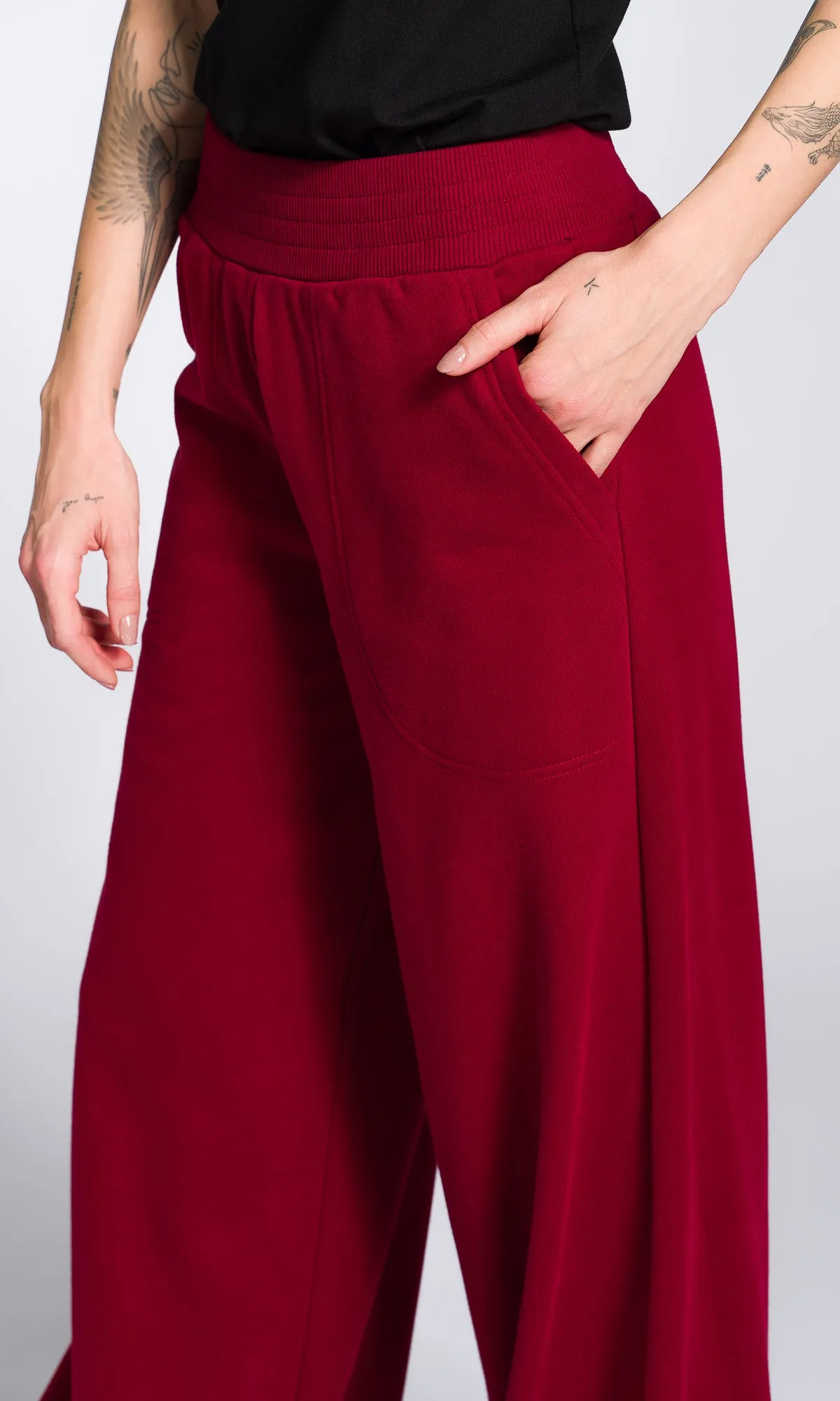 Soft Cotton Wide Leg Pants