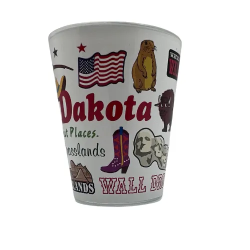 South Dakota Icons Shot Glass