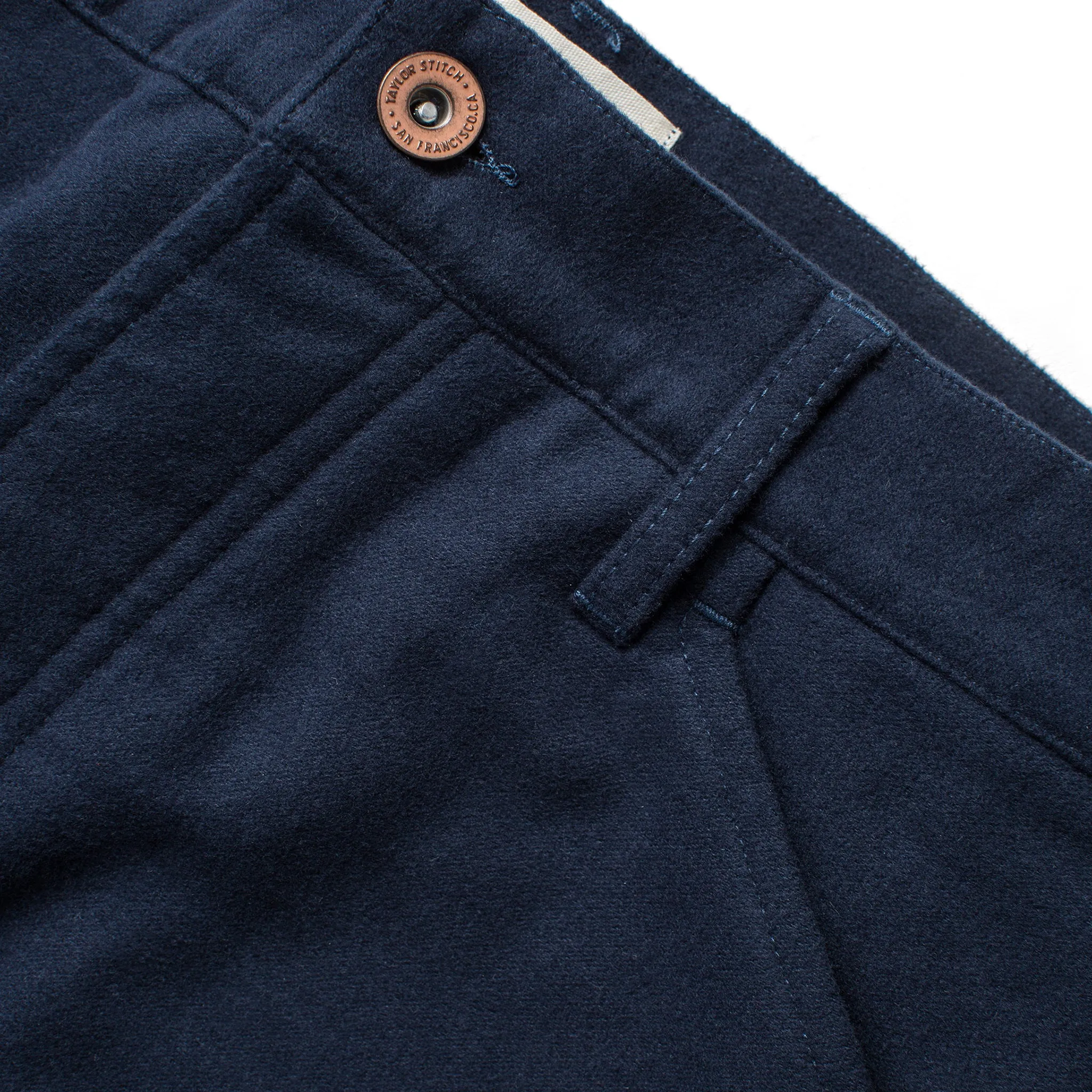 The Camp Pant in Navy Moleskin