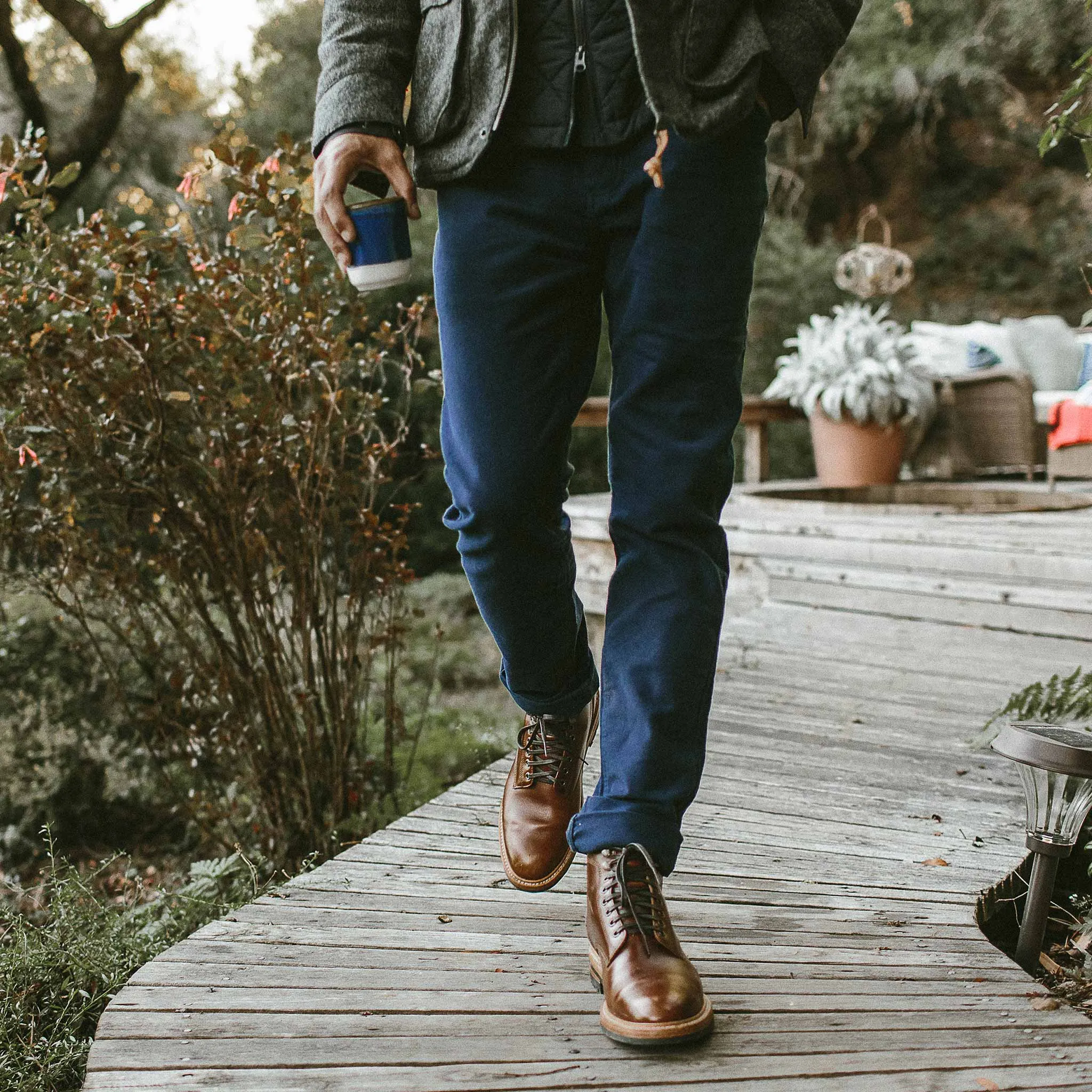 The Camp Pant in Navy Moleskin