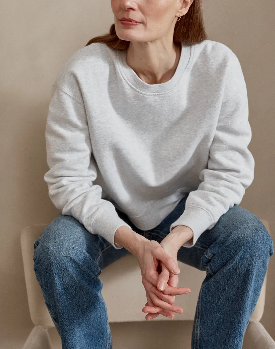 The Easy-fit SWEATSHIRT - Ice Grey