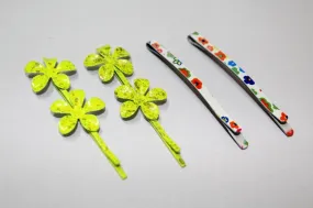 The Hairklip Yellow Flower Punch Tictac combo