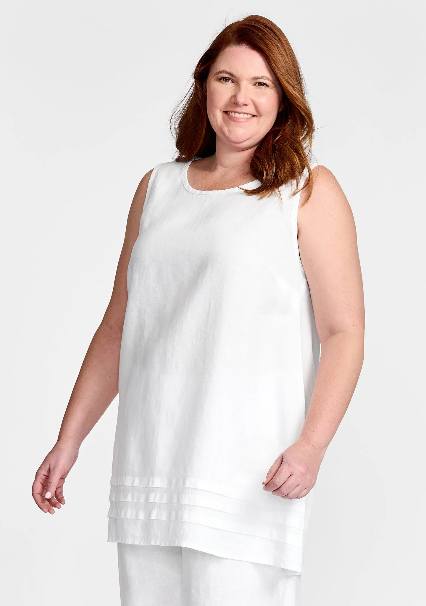 Tuck Tunic - Linen Tank Top