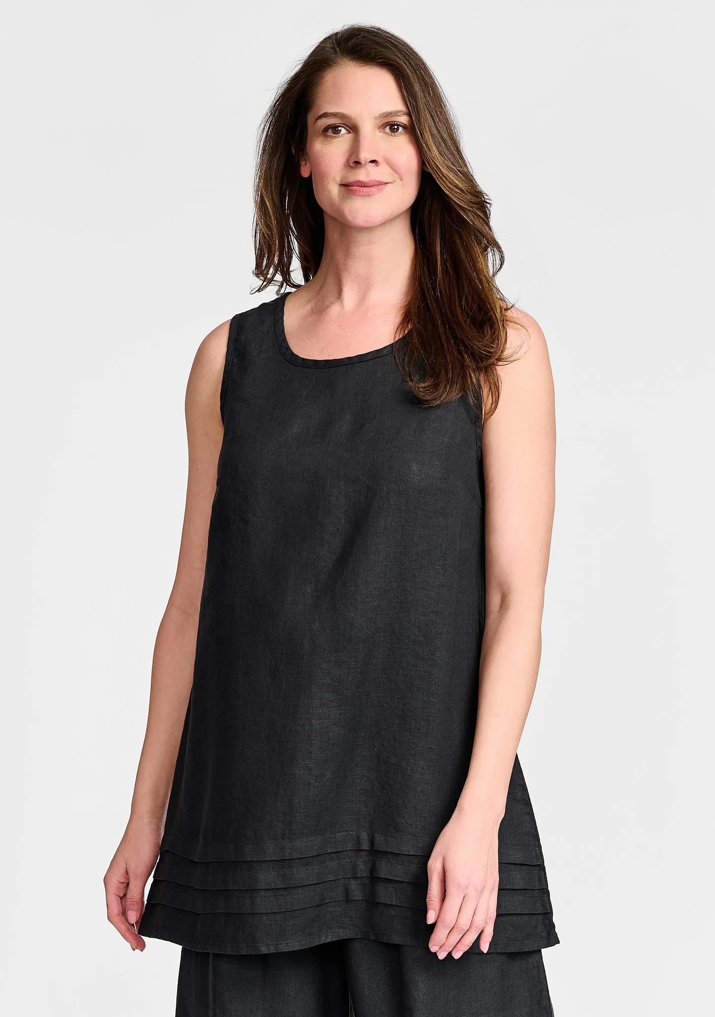 Tuck Tunic - Linen Tank Top