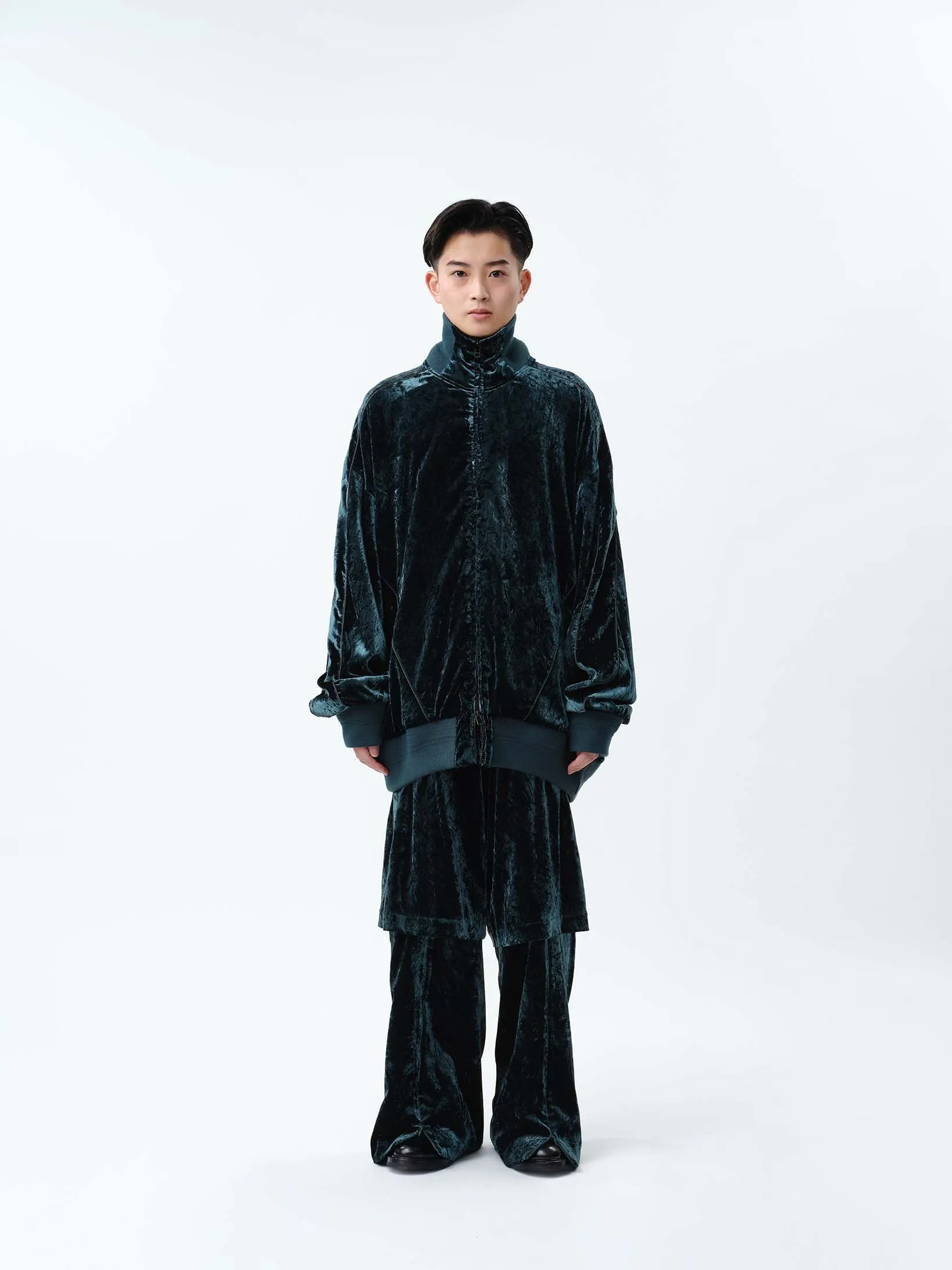 VELVET TRANSFORM EASY TRACK PANTS .12【GREEN】