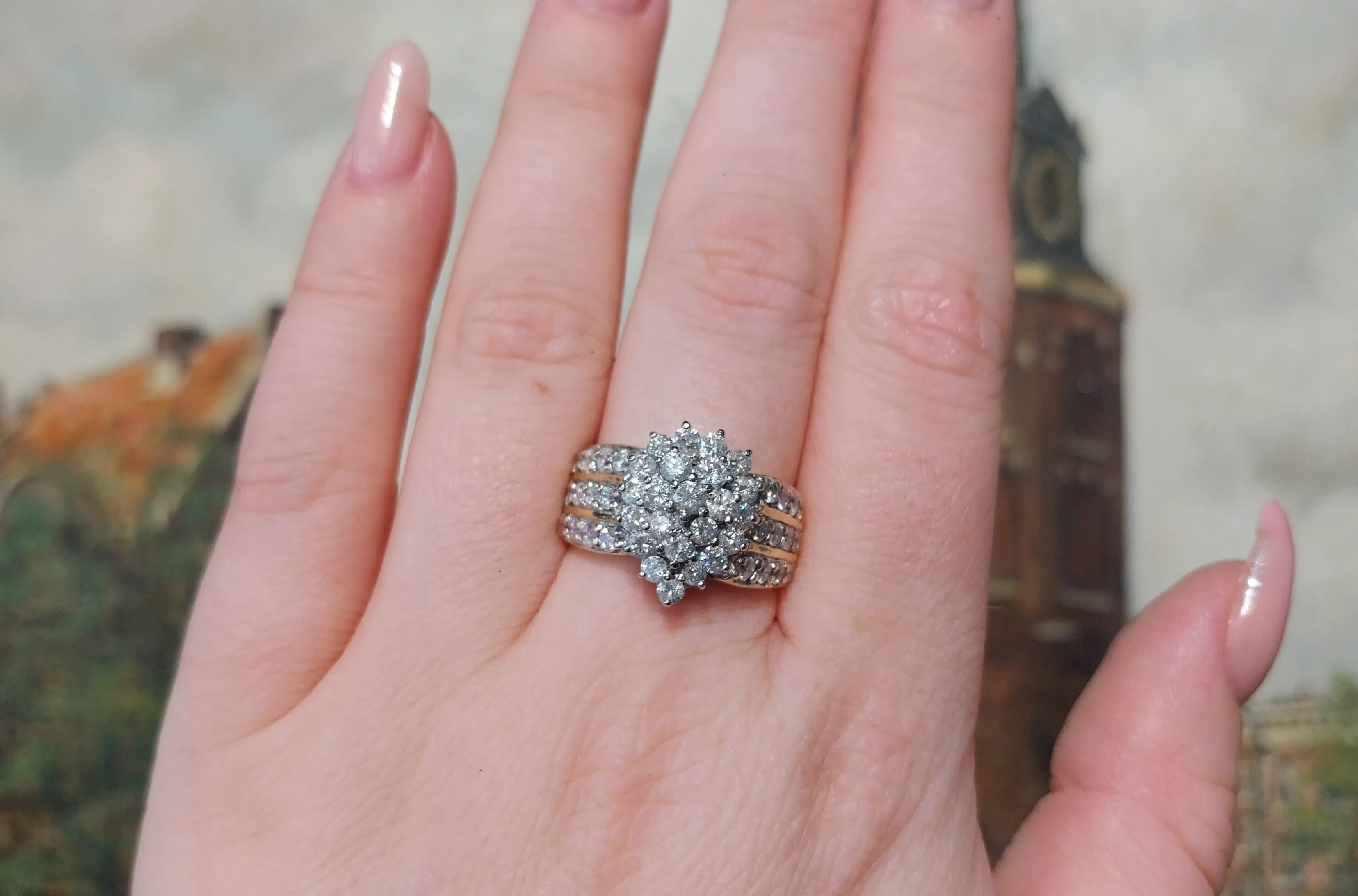 Vintage diamond ring in 18 carat gold