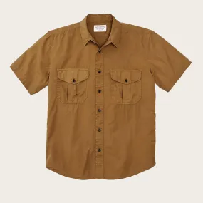 WASHED SS FEATHER CLOTH SHIRT