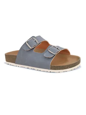 Women Open Toe Flats with Buckles